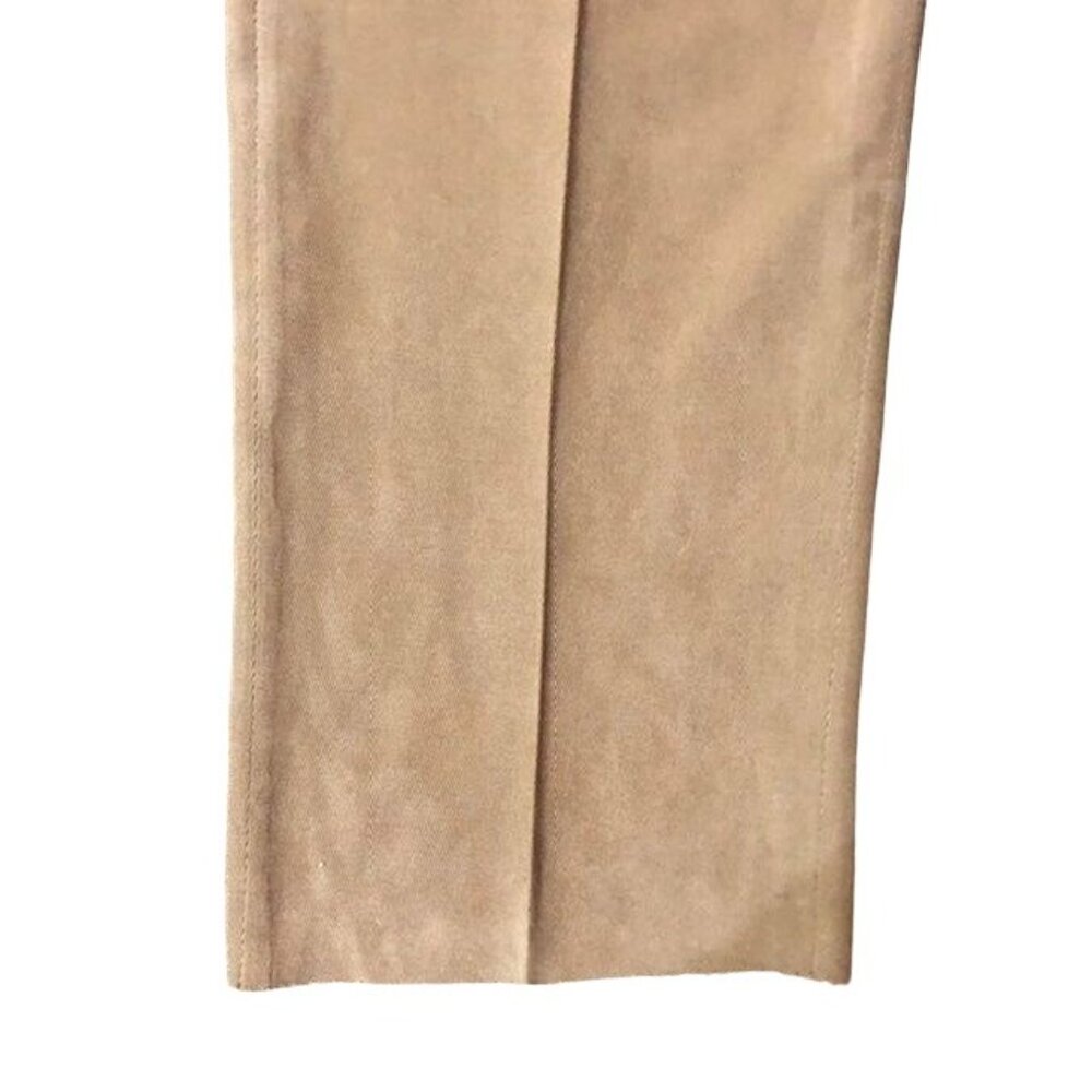 Berle Dress Pants Mens 48 NEW Corduroy Unhemmed Tan Pleated - Picture 5 of 11